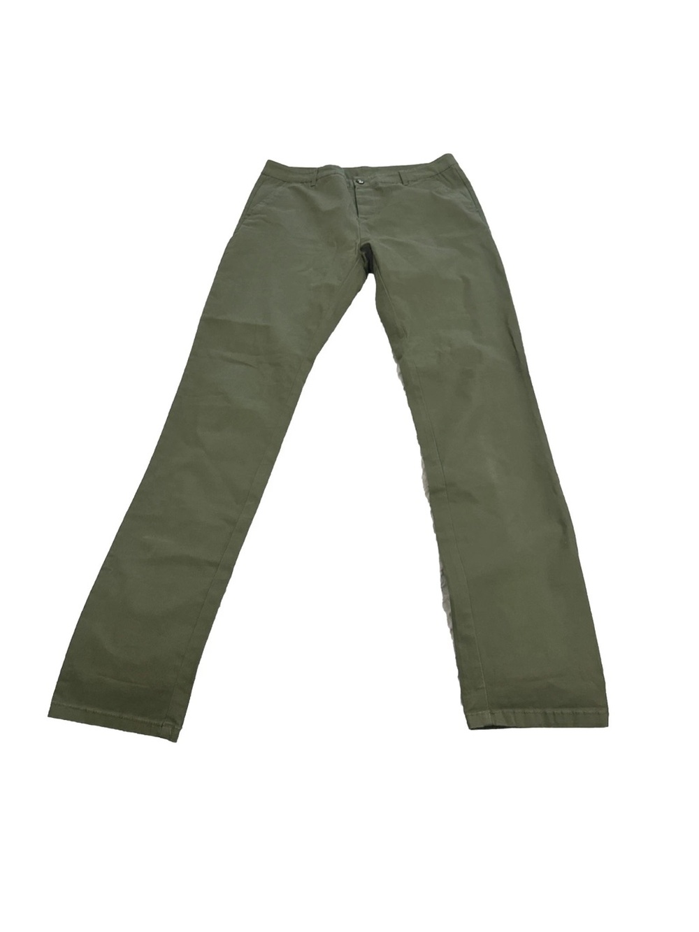 ASOS Pants Mens 34x36  olive green  Slim Fit Cotton Casual Never Worn